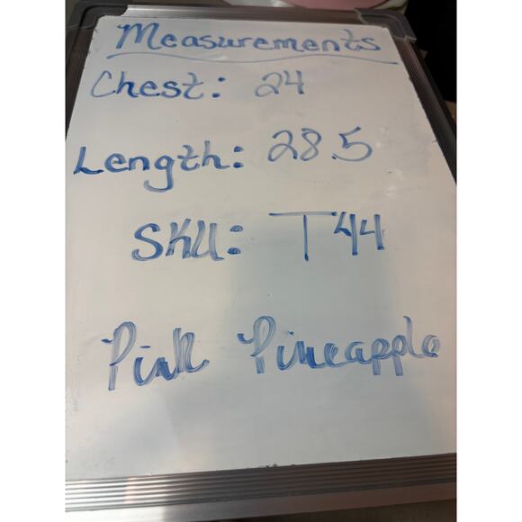 Mens Chaps Oxford Stretch Dress Shirt Button Up Pink Pineapple Novelty Large - Picture 7 of 7